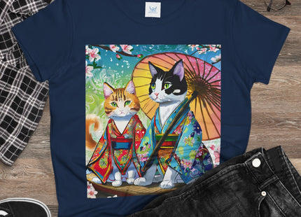 Kimono Kitties Cotton Tee