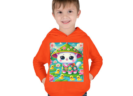 Lily Pond Stroll Toddler Pullover Fleece Hoodie