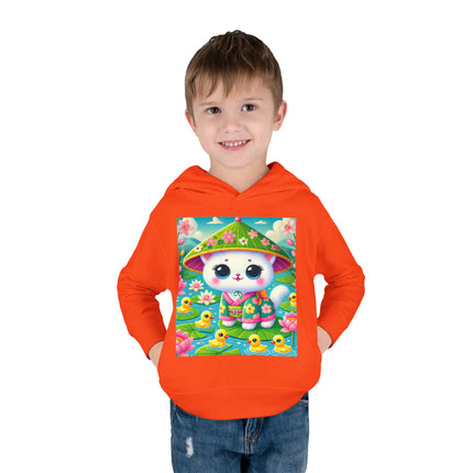 Lily Pond Stroll Toddler Pullover Fleece Hoodie