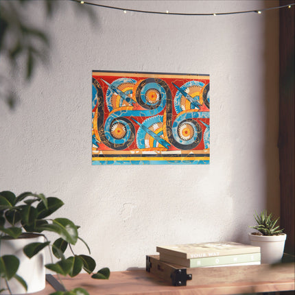Reproduction of S-Spiral Frieze by Emile Gilliéron Premium Matte Horizontal Poster