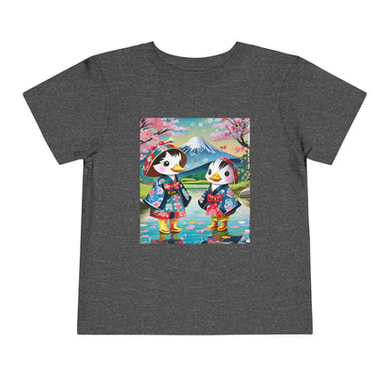 Rainy Day Ducks Toddler Short Sleeve Tee