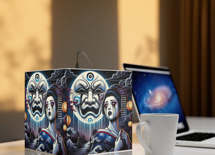 Geisha’s Black Ink Tears Light Cube Lamp
