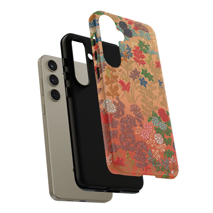 Ornamental Japanese Flower Pattern Phone Cases