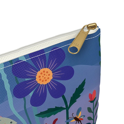 🐠🌸 The Enchanted Aquarium Garden Accessory Pouch – Art Deco Underwater Fantasy
