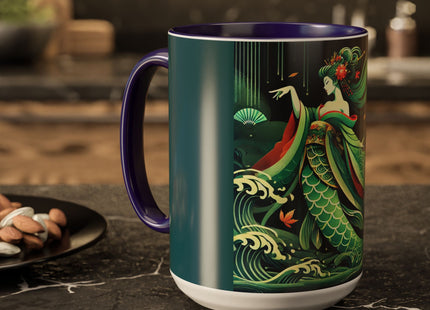 Mermaid Queen Rising from the Deep Colorful Mugs (11oz, 15oz)