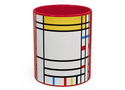 Place de la Concorde by Piet Mondrian Colorful Mugs (11oz, 15oz)
