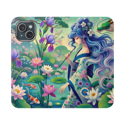 Fairy of the Koi Pond Flip Case – Mystical Harmony & Pond Enchantment