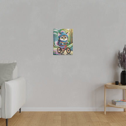 Baby Owl Matte Canvas, Stretched, 0.75"