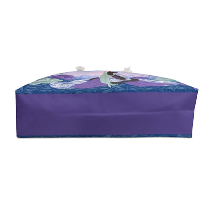 🌸💜 The Enchanted Porcelain Garden Promenade Weekender Bag – Art Deco Floral Eleganc