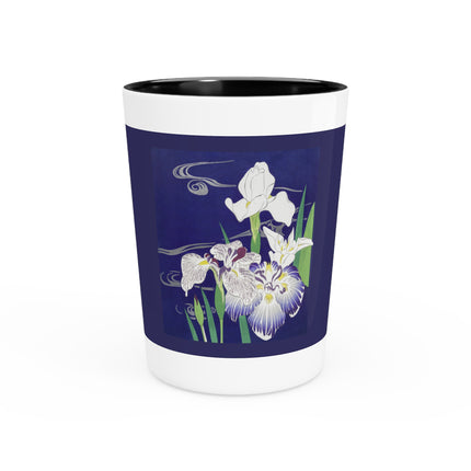 Irises by Kogyo Tsukioka Ceramic Shot Glass