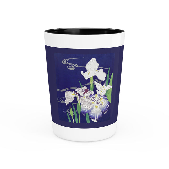 Irises by Kogyo Tsukioka Ceramic Shot Glass