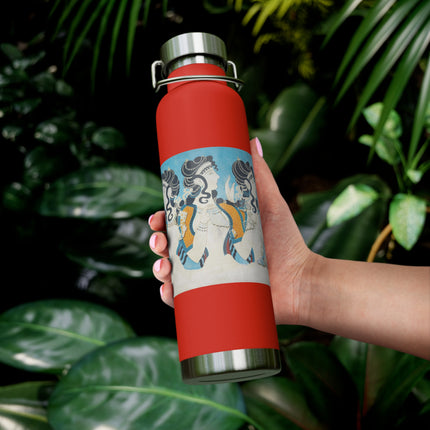 Reproduction of Ladies in Blue by Emile Gilliéron Copper Vacuum Insulated Bottle, 22oz