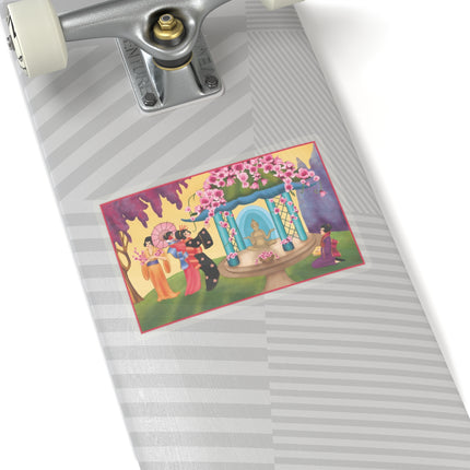 A Dance of Colors and Serenity by Carlo Chiostri Kiss-Cut Stickers 4 Sizes)