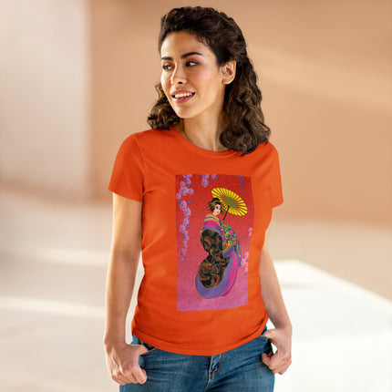 Enchanting Geisha Women's Midweight Cotton Tee