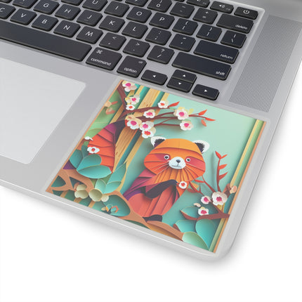 A Playful Red Panda Kiss-Cut Stickers (4 Sizes)