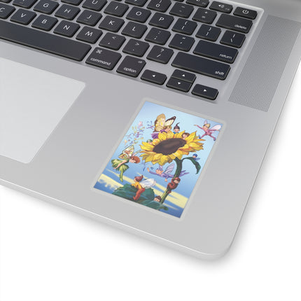 Sunflower Fairies by Margaret Tarrant Kiss-Cut Stickers (4 Sizes)