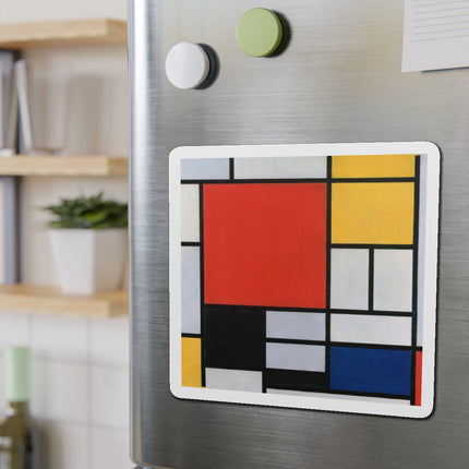 Composition with Red, Yellow, Blue, and Black by Piet Mondrian Die-Cut Magnets (5 Sizes)