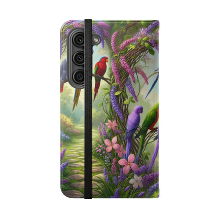 🧚🦜 Lavender-Winged Fairy Flip Case – Dreamy Elegance & Spring Whimsy