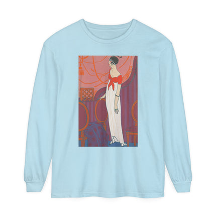L’Entracte by Georges Lepape Garment-dyed Long Sleeve T-Shirt