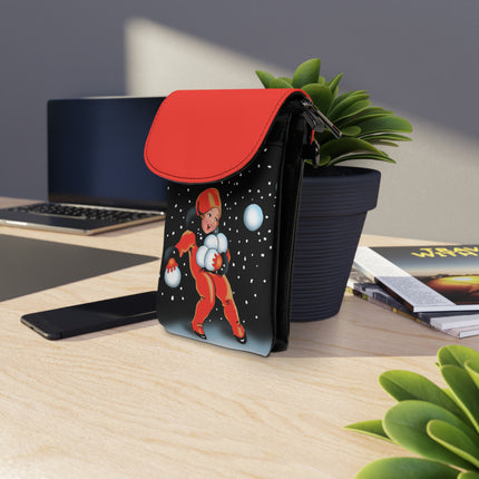 Festive Snowball Small Cell Phone Wallet