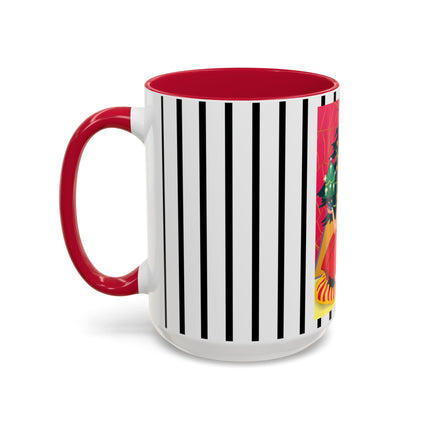 Art Deco Christmas Enchantment Colorful Mugs (11oz, 15oz)