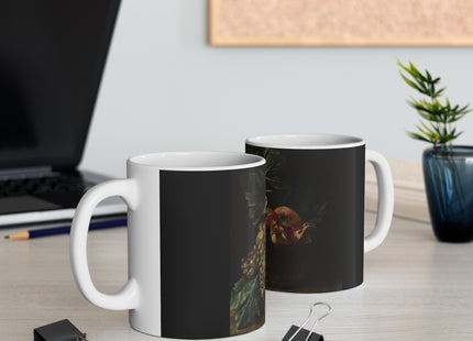 Basket of Fruit by Bartolomeo Cavarozzi Ceramic Mug 11oz