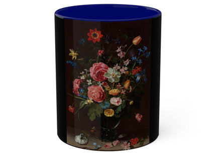 A Bouquet of Flowers by Clara Peeters Colorful Mugs, 11oz