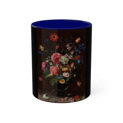 A Bouquet of Flowers by Clara Peeters Colorful Mugs, 11oz