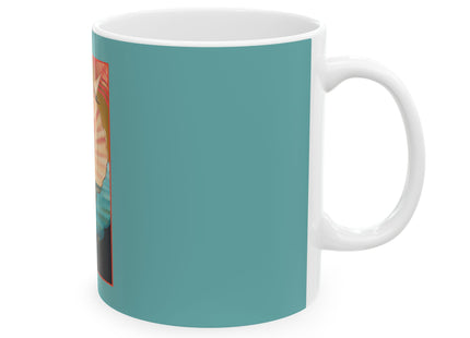 Seaside Serenity: A Glamorous Journey of Pearls and Sailboats Ceramic Mug 11oz