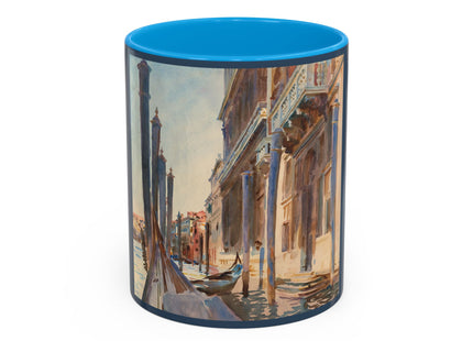 Gondola Moorings on the Grand Canal by John Singer Sargent Colorful Mugs (11oz, 15oz)