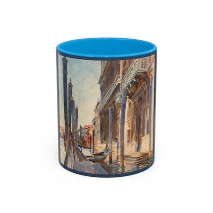Gondola Moorings on the Grand Canal by John Singer Sargent Colorful Mugs (11oz, 15oz)