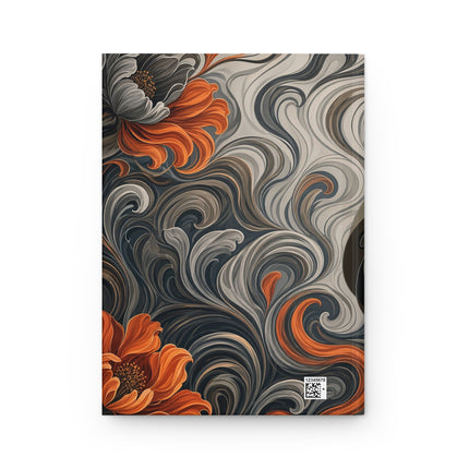 🔥🖤 The Lady Of The Midnight Flame Garden Hardcover Journal – Art Deco Floral Drama