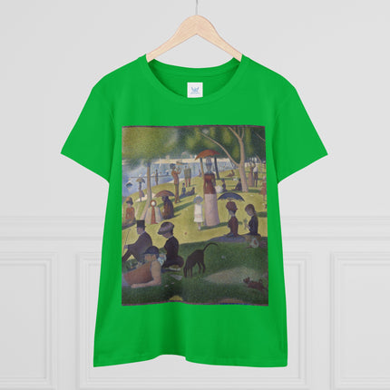 A Sunday on La Grande Jatte by Georges Seurat Women's Midweight Cotton Tee