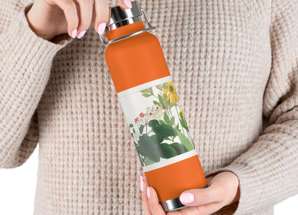 Clerodendrum & Rudbeckia by Tanigami Kônan Copper Vacuum Insulated Bottle, 22oz