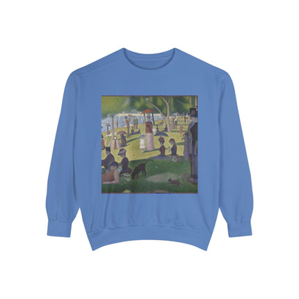 A Sunday on La Grande Jatte by Georges Seurat Unisex Garment-Dyed Sweatshirt