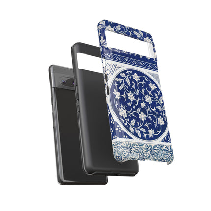 Blue Flower Pattern by Owen Jones Phone Cases