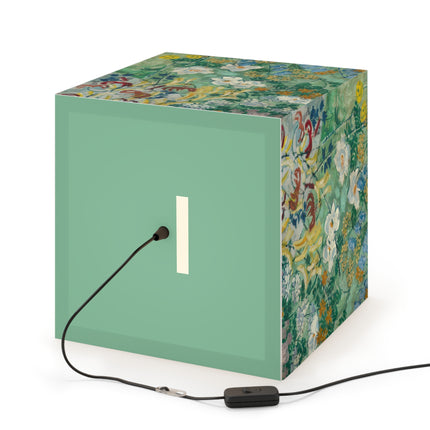 Flowers by August Babberger Light Cube Lamp