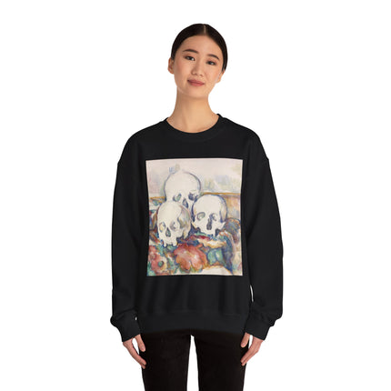 The Three Skulls by Paul Cézanne Unisex Heavy Blend™ Crewneck Sweatshirt