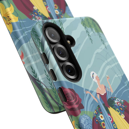 🌹🌿 The Willow Garden Promenade Phone Case – Art Deco Floral Elegance