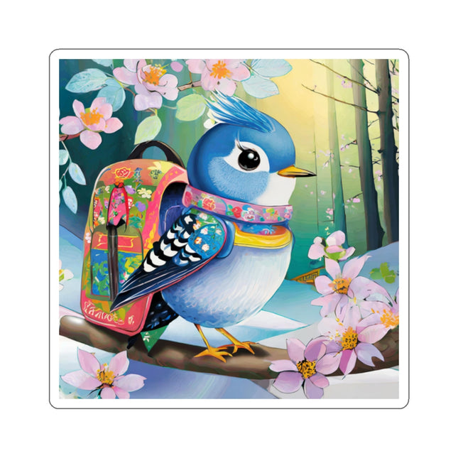 Baby Bluebird Kiss-Cut Stickers (4 Sizes)