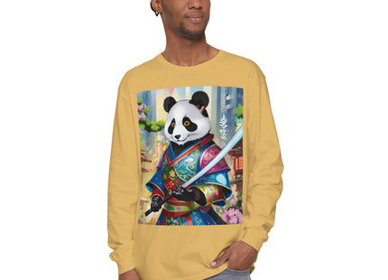 Cyberpunk Samurai Garment-dyed Long Sleeve T-Shirt