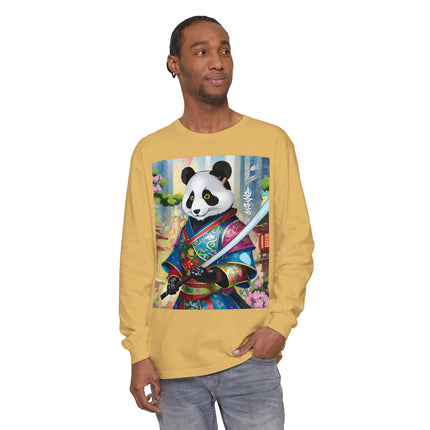 Cyberpunk Samurai Panda Long Sleeve T-Shirt