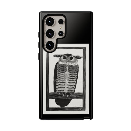Horned Owl by Samuel Jessurun de Mesquita Phone Cases