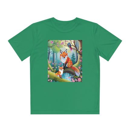 Mischievous Fox Youth Competitor Tee – Forest Fun & Whimsical Adventure