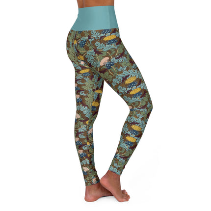 Thistles by Maurice Pillard Verneuil High Waisted Yoga Leggings (AOP)