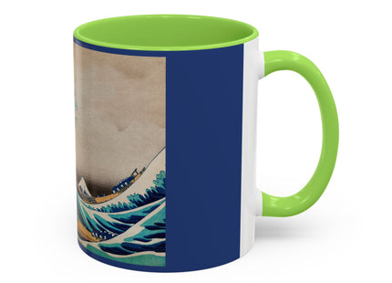 The Great Wave off Kanagawa by Katsushika Hokusai Colorful Mugs (11oz, 15oz)