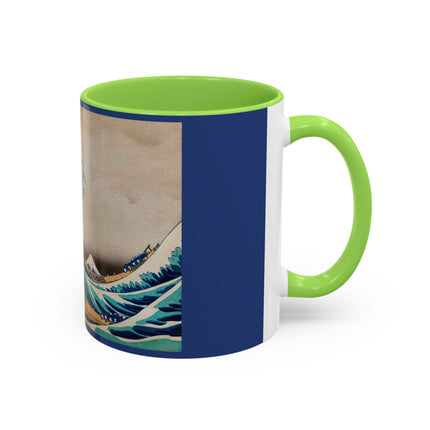 The Great Wave off Kanagawa by Katsushika Hokusai Colorful Mugs (11oz, 15oz)