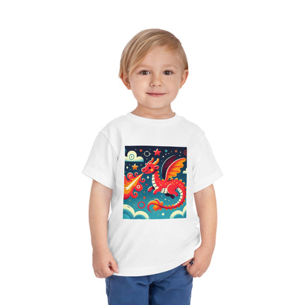 Starry Sky Dragon Toddler Short Sleeve Tee