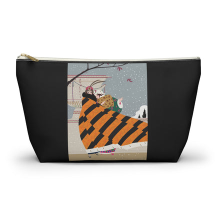 Snowfall Courtesan Cosmetic Bag – Whimsical Winter Elegance