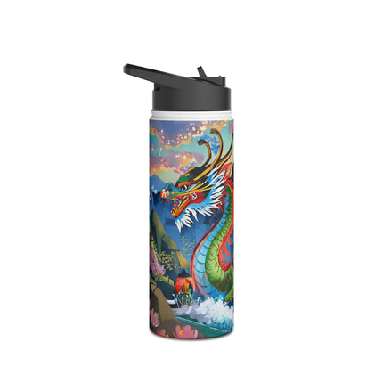 Chinese Dragon Stainless Steel Water Bottle